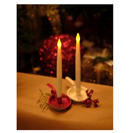 ELINE Vintage-Style Iron Candle Holders – Classic Holiday Glow Décor | Elegant Metal Candle Stands for Christmas Decoration (1 Pair)