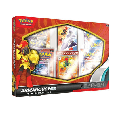 Original Pokémon TCG Armarouge EX Premium Collection Box | Trading Cards Gift Set for Kids & Collectors