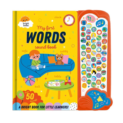 My First Words Sound Book | Giant Fold-Out Sound Book with 50 Words for Children