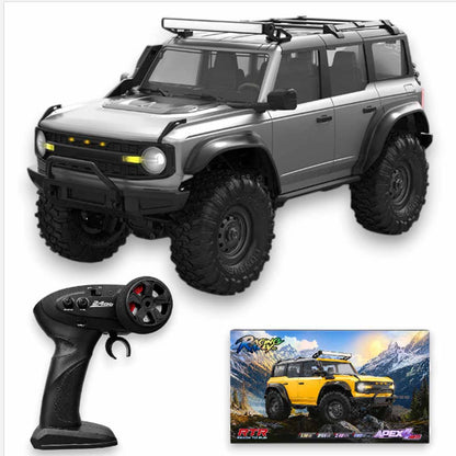 HB Toys Apex 4WD RC Off-Road Truck R1603 1:16 Scale 2.4GHz Remote Control Rock Crawler | Gray Edition