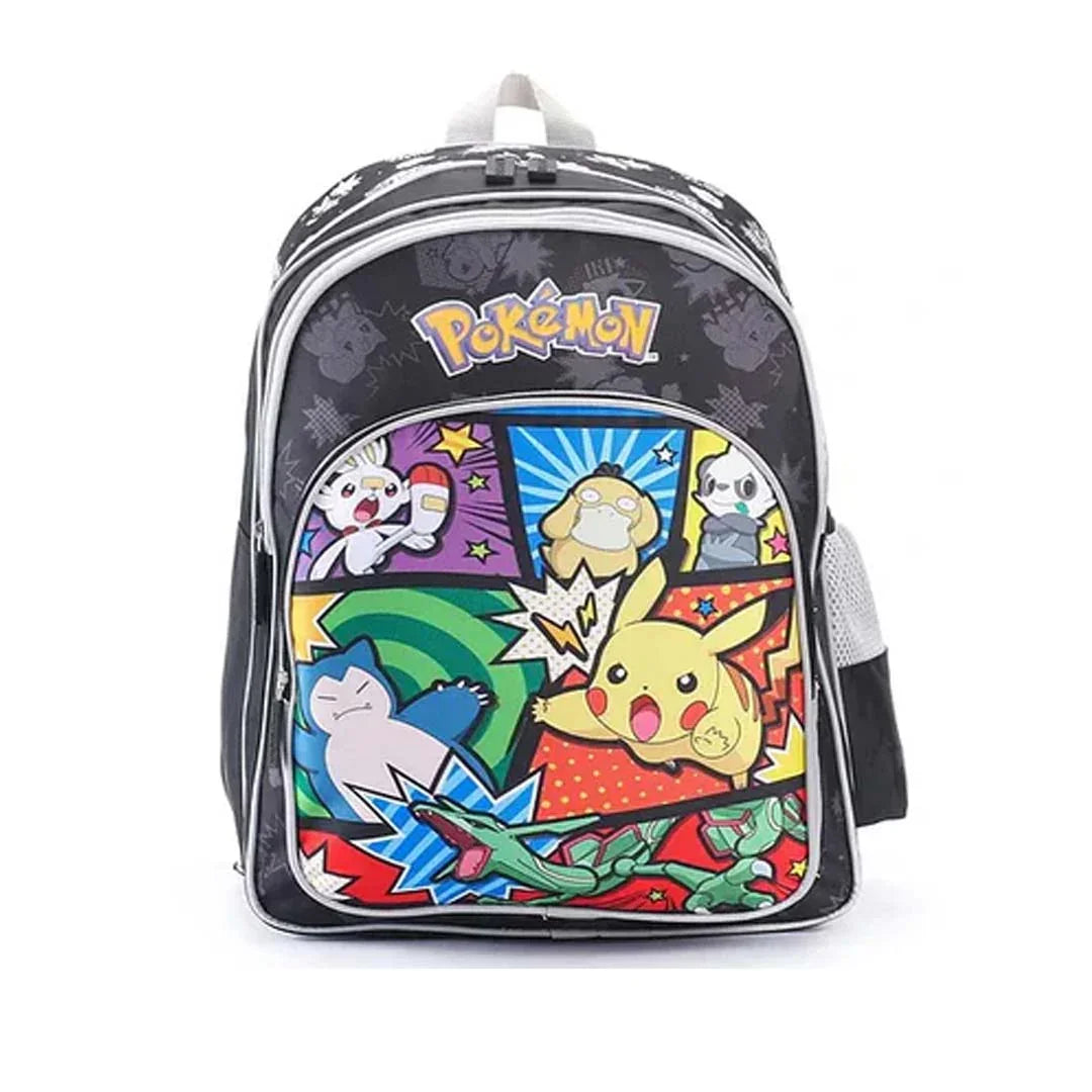Pokémon Kids School Backpack – Pikachu Cartoon School Bag for Boys & Girls with Multiple Compartments