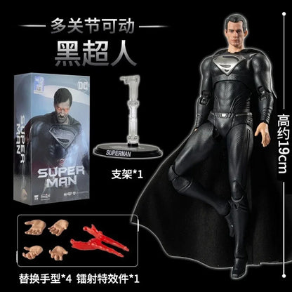 Fondjoy Superman Black Suit – Ultimate Action Figure | 1/9 Scale DC Justice League Collectible by Hand Joy - Jaiman Toys