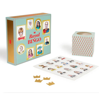 Laurence King Royal Bingo – Family Board Game | Fun Educational Card & Token Game for Kids & Adults | UK Royal Family Edition