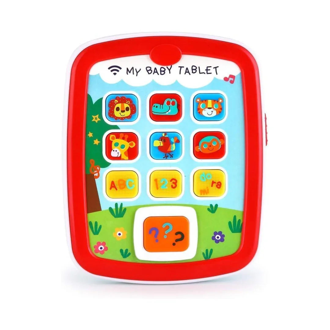 Hola! My Baby Tablet Mobile Tab with Music & Lights – ABC, Numbers, Colors Interactive Learning Toy for Toddlers | Multicolor, Ages 3+ - Jaiman Toys