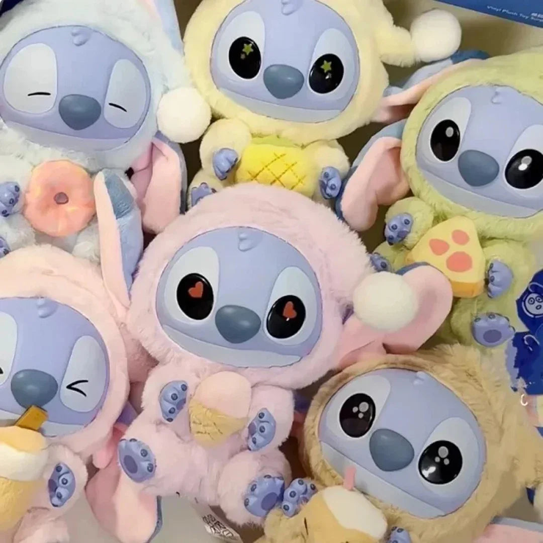 Miniso Disney Stitch Eat Something Before Sleep Series – 1 Piece Confirmed Blind Box Vinyl Figure - Jaiman Toys