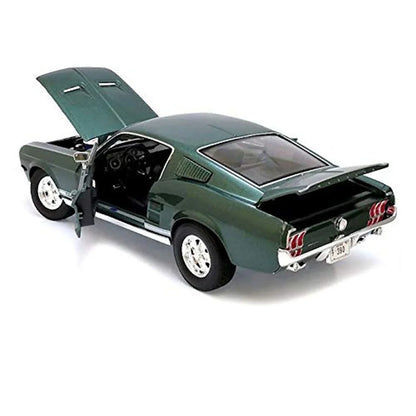 Maisto 1:18 Scale 1967 Ford Mustang GTA Fastback Diecast Model – Green, Metal Collectible Car