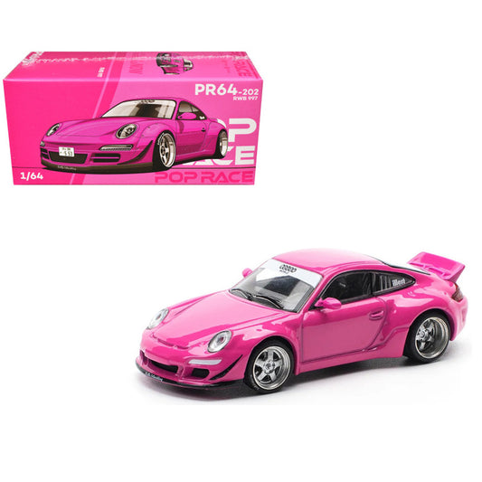 Pop Race 1:64 Porsche 911 (997) RWB – Pink | Widebody Diecast Model Car