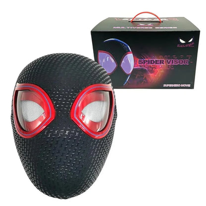 Miles Morales Spider-Man Mask – Electric Blinking Eyes & Movable Cosplay Prop - Jaiman Toys