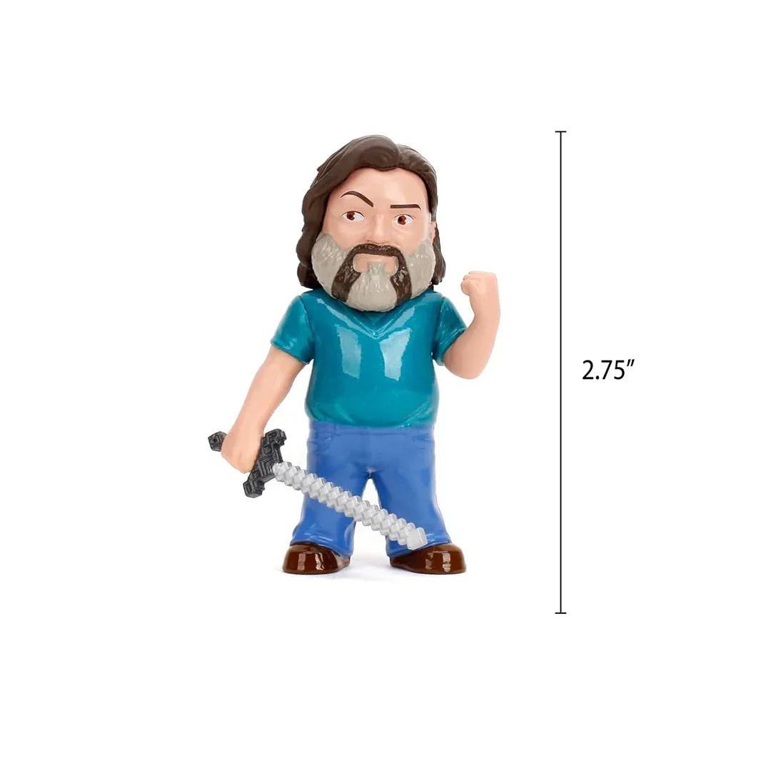 Jada Metalfigs Minecraft Movie 2.5-Inch Die-Cast Figures – Collectible Set - Steve