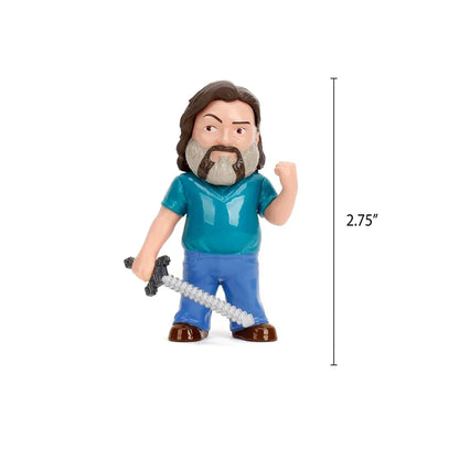 Jada Metalfigs Minecraft Movie 2.5-Inch Die-Cast Figures – Collectible Set - Steve