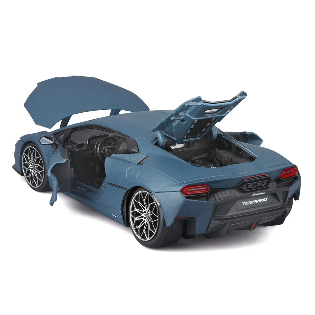 Bburago 1:18 Lamborghini Temerario Blue – Licensed Diecast Model Car Collectible