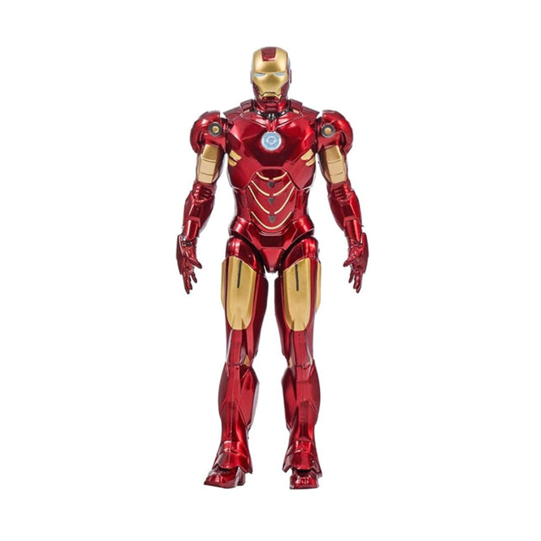 Marvel Studios The Infinity Saga Iron Man Mark IV (MK04) 4-Inch Action Figure with Light-Up Display Chamber | ZD Toys