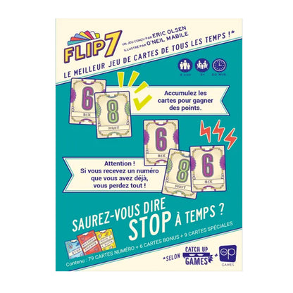 Flip 7 Card Game – Fast-Paced Push-Your-Luck Strategy Game by Eric Olsen | Fun Family & Party Game (3+ Players)