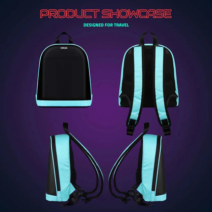 Hookaba Bold Bling Bag – LED Light-Up Fashion Backpack | Hard Shell | Waterproof | Statement Style - Black - Jaiman Toys