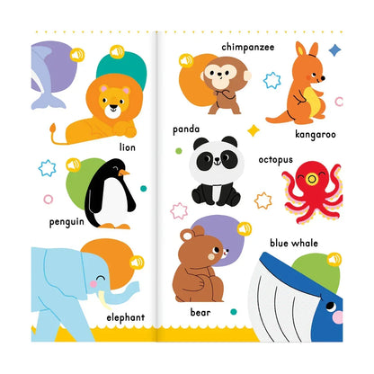 My First Words Sound Book | Giant Fold-Out Sound Book with 50 Words for Children