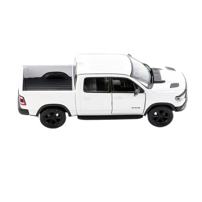 KiNSMART KT5413W 2019 Dodge Ram Pick Up Truck, Black – 1:46 Scale Die-Cast Model Toy Car - White - Jaiman Toys