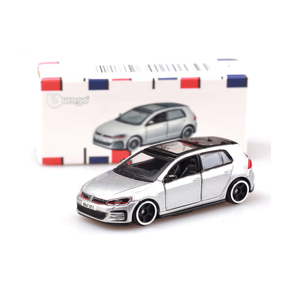Bburago Volkswagen Golf GTI 2017 Silver 1:64 Die-Cast Model Car