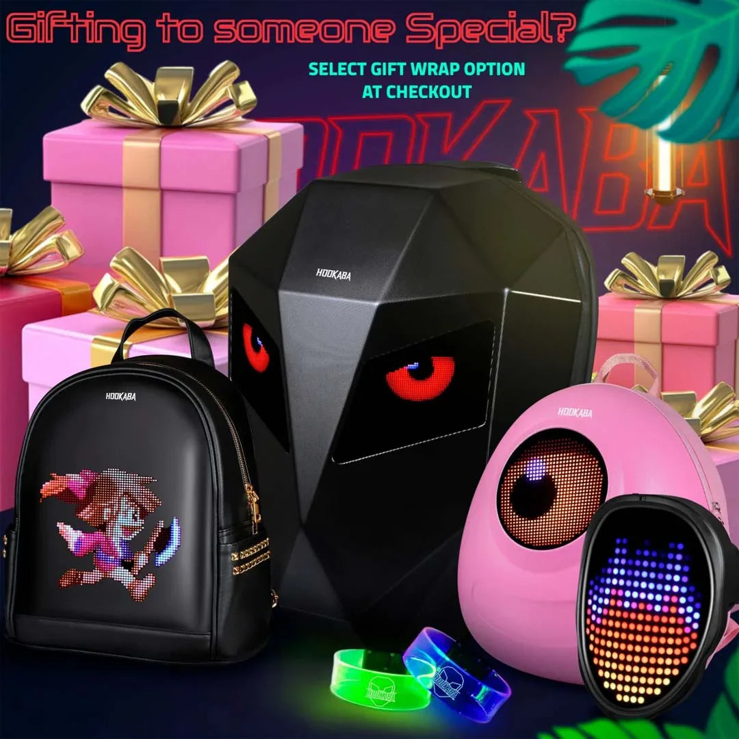 Hookaba GlowBuddy Kids LED Backpack – Fun Light-Up Bag for School & Travel | Waterproof | Lightweight | Ages 4–10 - Yellow - Jaiman Toys