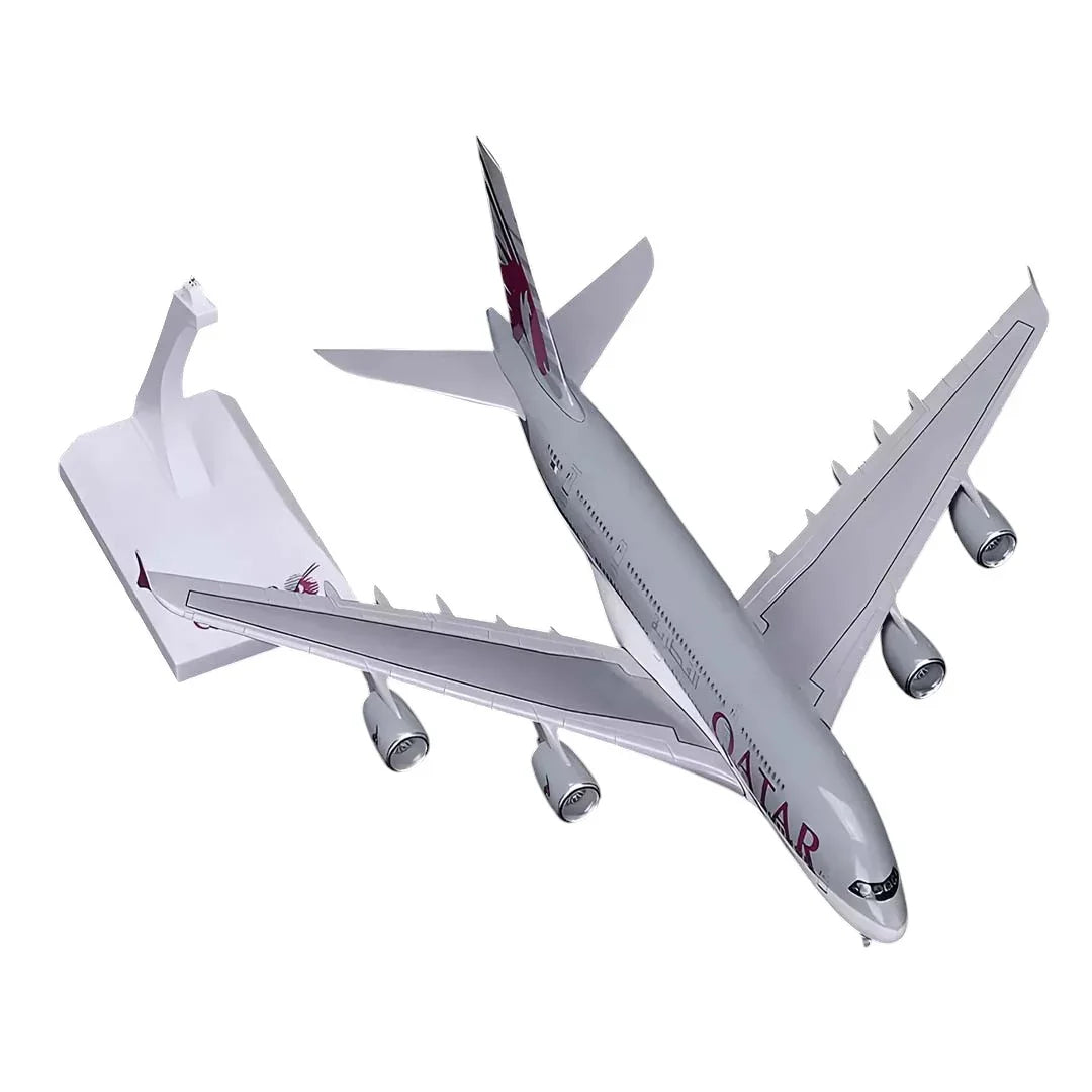 Diecast Collectible 1:250 Scale Model Airplane – Qatar Airways Airbus A380 - Jaiman Toys