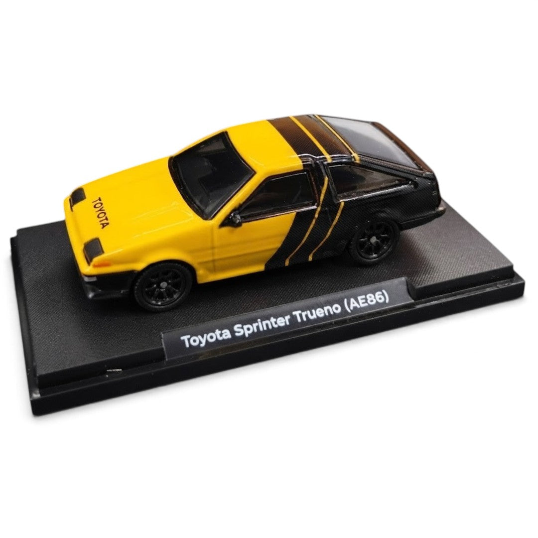 CCA 1:55 Scale Toyota Sprinter Trueno (AE86) H2 Edition Die-Cast Model Car with Display Base | Official Licensed Toyota Collectible Miniature Car | Detailed Interior, Realistic Body & Premium Collector Model