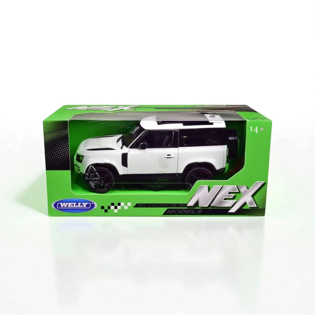 WELLY 1:26 2020 Land Rover Defender Die-Cast Car Model - White (24110) - Jaiman Toys
