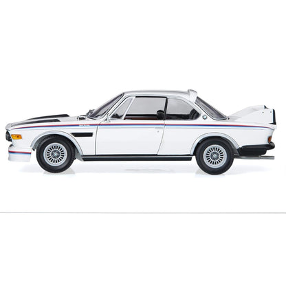 Majorette – Collection Series | 1975 BMW 3.0 CSL – White with Red & Blue Stripes | 1:64 Die-Cast Model Car