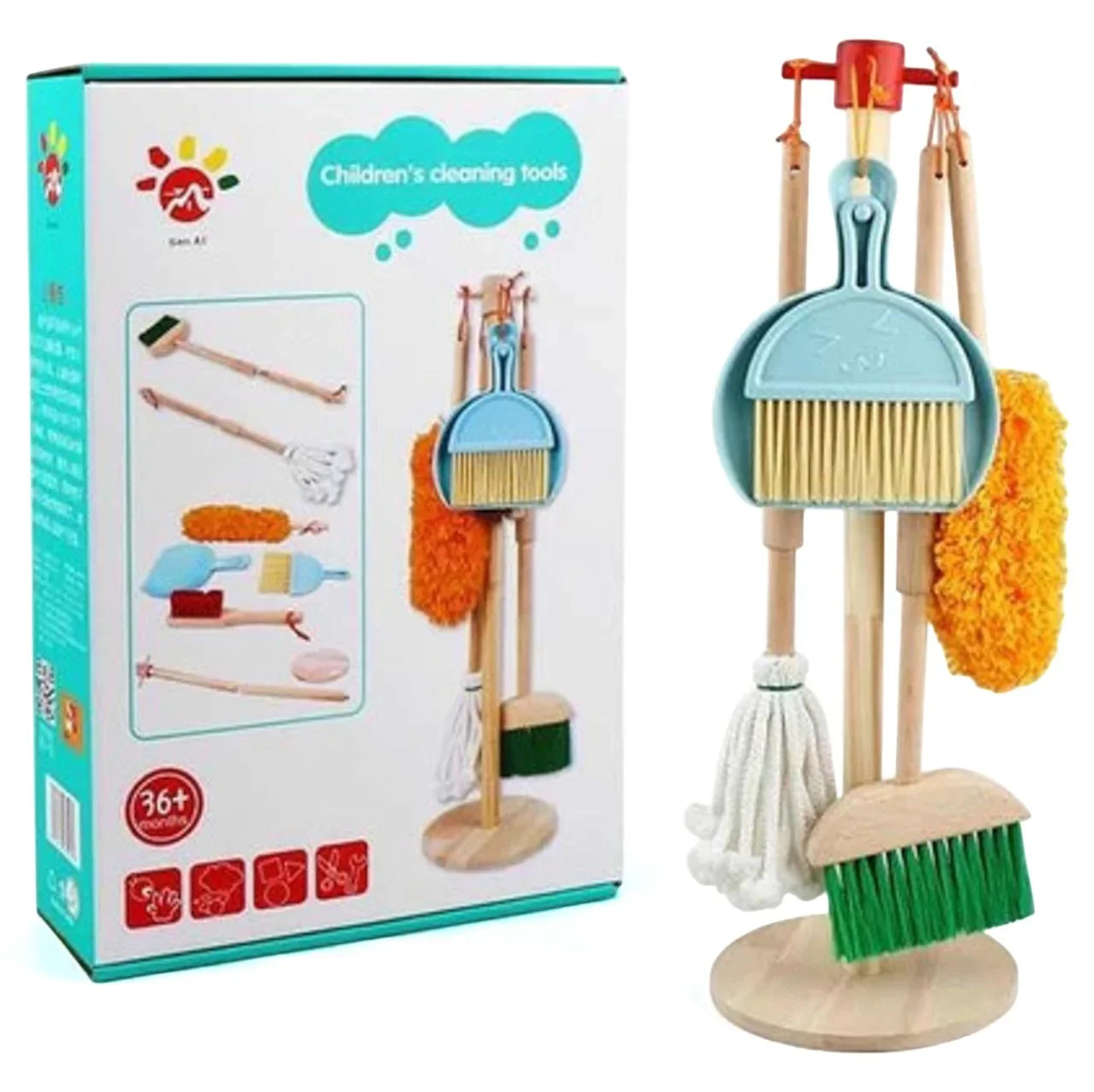 (Box Damage) Children's Cleaning Tools– Pretend Play Housekeeping Set For Kids