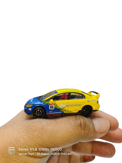 Shadow 1:64 Honda Civic FD2 Spoon Type R 2007 (RHD) LL-021-163 | Diecast Collectible Car Model - Jaiman Toys