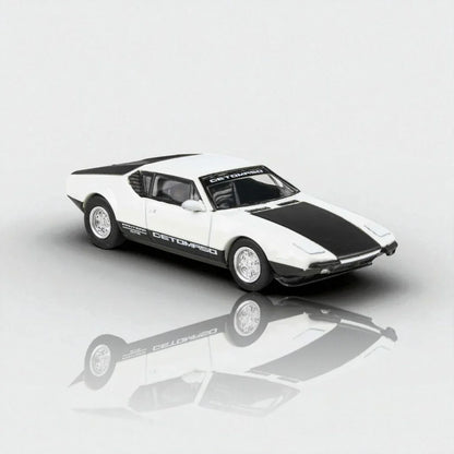 Para64 1972 De Tomaso Pantera White/Black – 1:64 Scale Diecast Model Car - Jaiman Toys