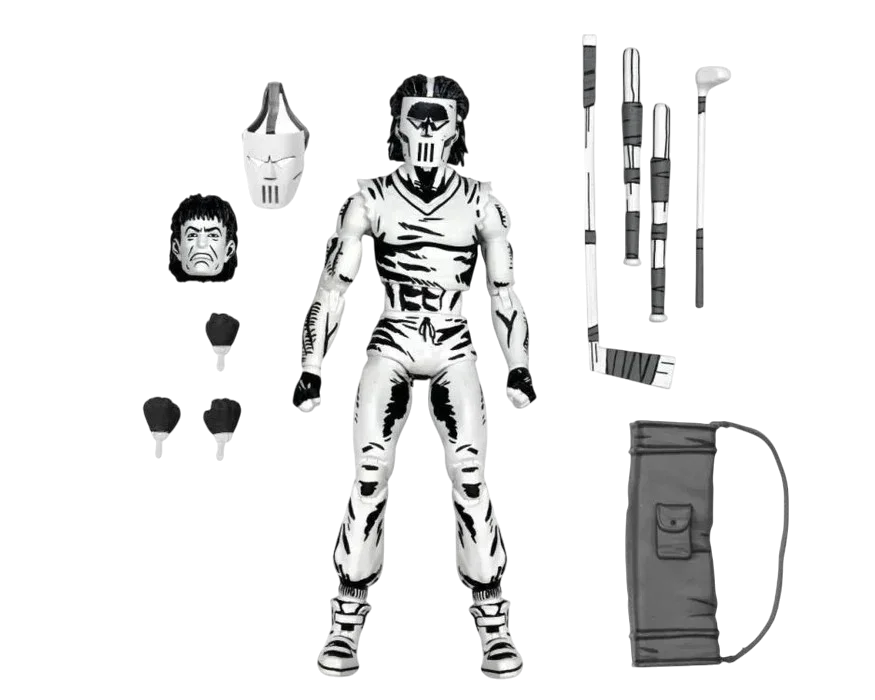 NECA TMNT Mirage Comics Casey Jones Black & White Variant Action Figure - Jaiman Toys