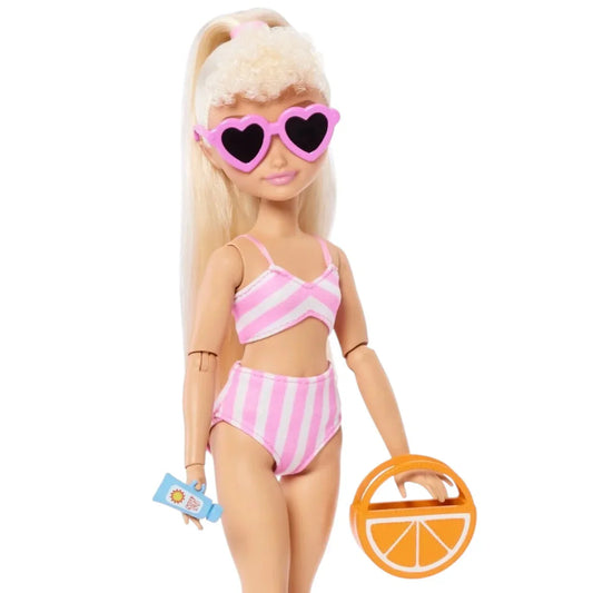 Barbie Dream Besties Beach Malibu Doll – JGH83 | Summer-Themed Doll for Kids 3+ - Jaiman Toys