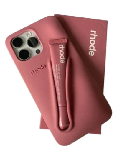 Rhode Fall Lip Case for iPhone 16 Pro Max – Toast | Soft Silicone Case with Lip Balm Included - Jaiman Toys