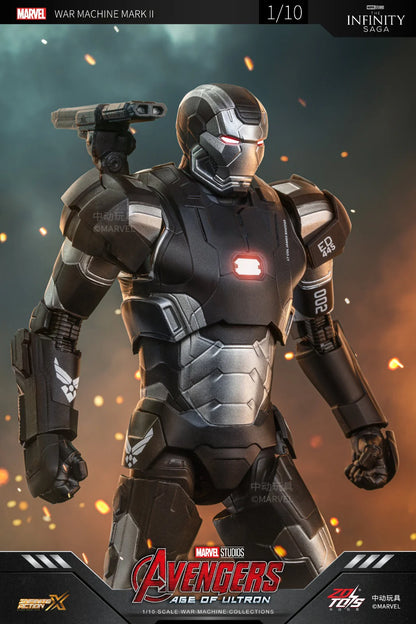 ZD Toys Marvel Avengers: Age of Ultron Iron Man Mark II (MK2) 1/10 Scale Action Figure | 7 Inch Premium Collector Figure with Articulation | Display Collectible