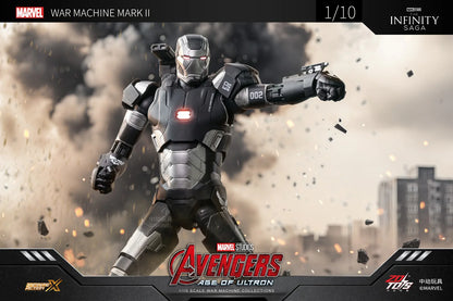ZD Toys Marvel Avengers: Age of Ultron Iron Man Mark II (MK2) 1/10 Scale Action Figure | 7 Inch Premium Collector Figure with Articulation | Display Collectible
