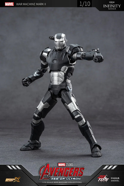 ZD Toys Marvel Avengers: Age of Ultron Iron Man Mark II (MK2) 1/10 Scale Action Figure | 7 Inch Premium Collector Figure with Articulation | Display Collectible