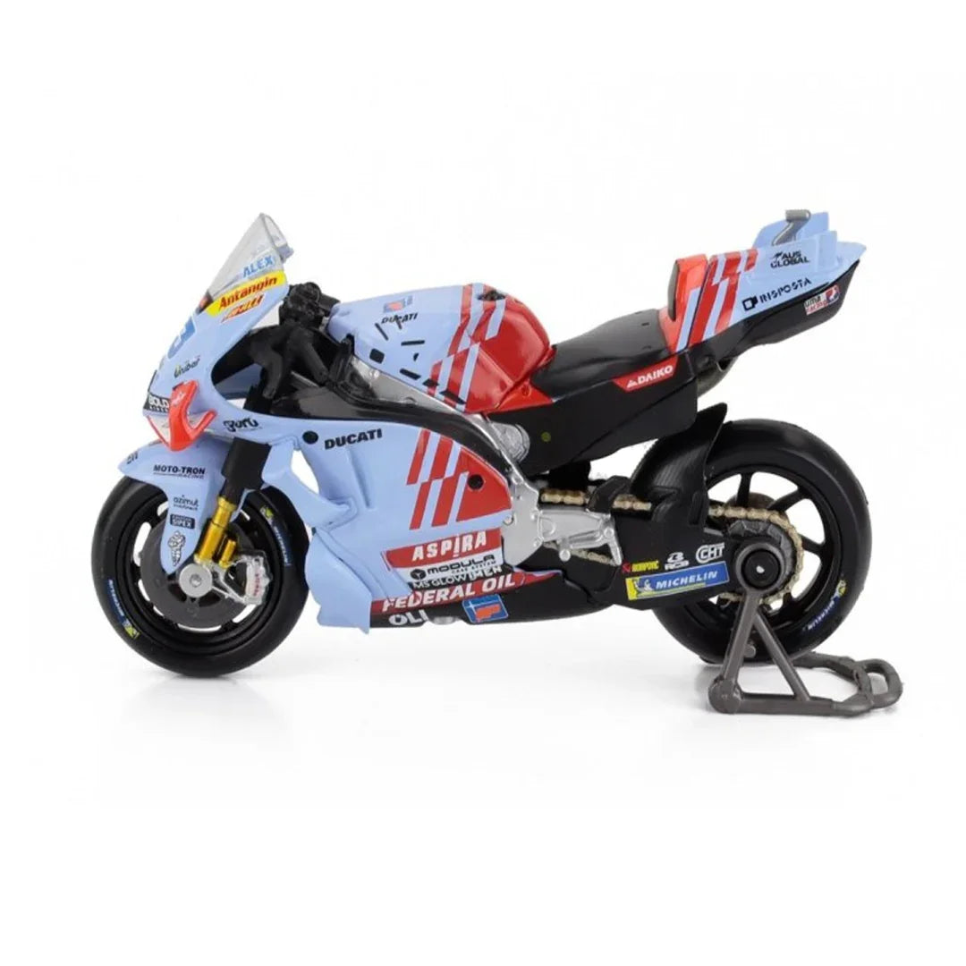 Moto Team Gresini Racing MotoGP #93 – 1:18 Scale Model (2024, Light Blue) - Jaiman Toys