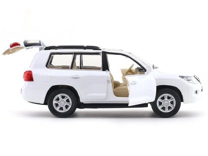 MSZ 1:38 Lexus LX570 Die-Cast Model SUV with Openable Doors & Pull-Back Action | White/Black Variants