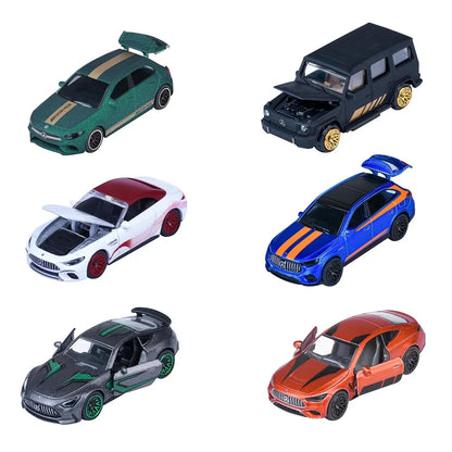 Majorette Mercedes-AMG Die-Cast Metal Cars Set of 6 | Premium 7.5 cm Licensed Toys | Ages 3+