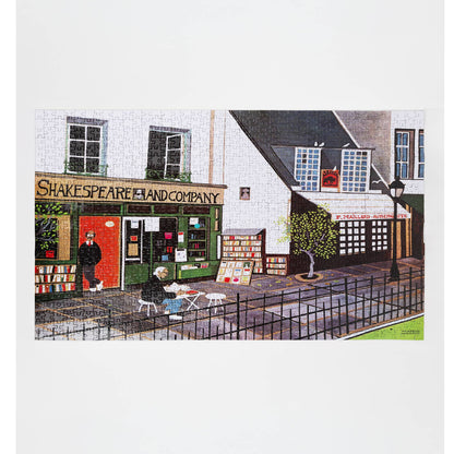 Shakespeare and Company – 1000-Piece Artist Jigsaw Puzzle by Mario Miranda | Literary Art Puzzle for Adults & Kids