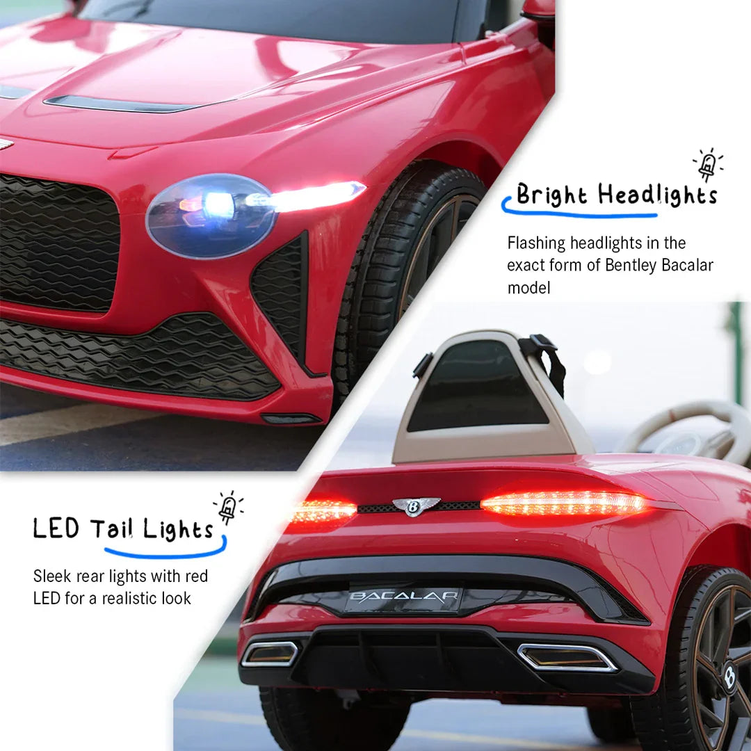 EMotorad Formula Fun BENTLEY BACALAR Toy Car – Red Remote Control Car for Kids 3Y+