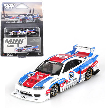 Mini GT 1:64 Aston Martin AMR24 #14 F1 2024 + Nissan LBWK S15 Silvia SB Super Diecast Model Combo