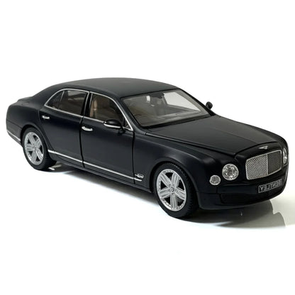 Rastar 1:18 Bentley Mulsanne Diecast Model Car –Matt Black | Luxury Collectible with Openable Doors (43800)