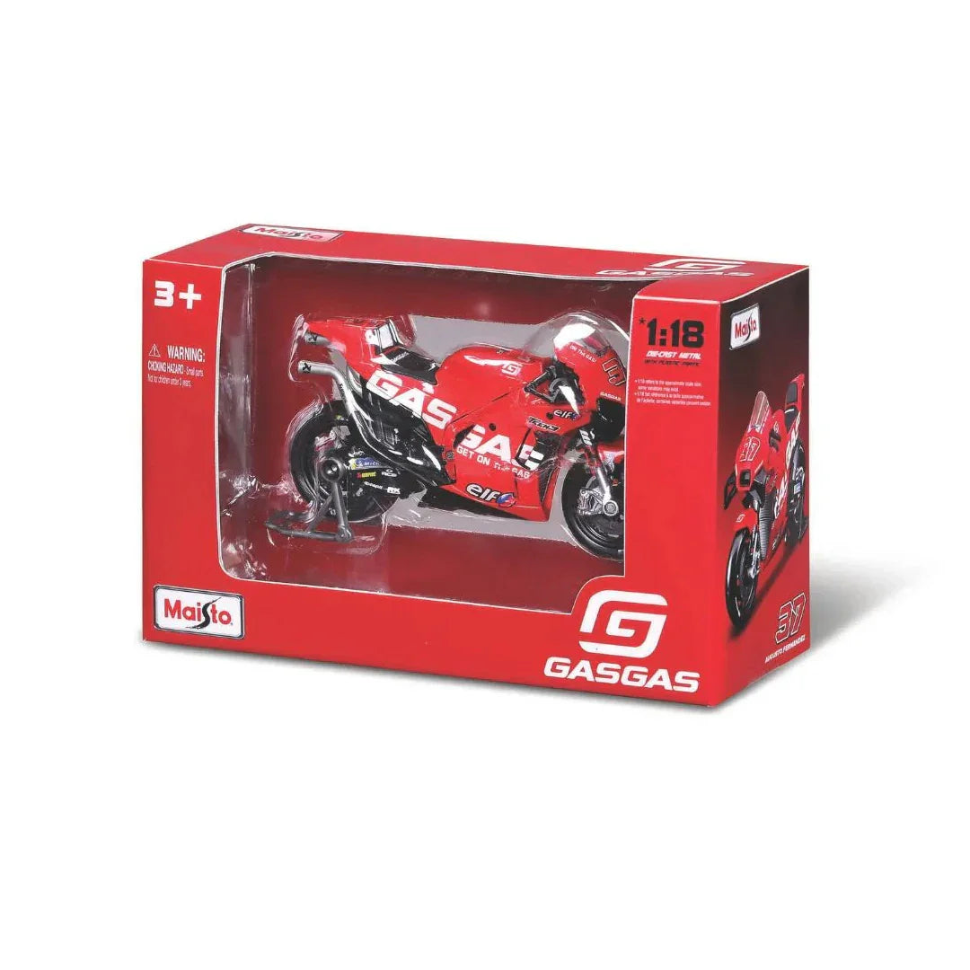 Maisto 1:18 GasGas Factory Tech3 Motorbike #44 – Pol Espargaro Diecast Model - Jaiman Toys