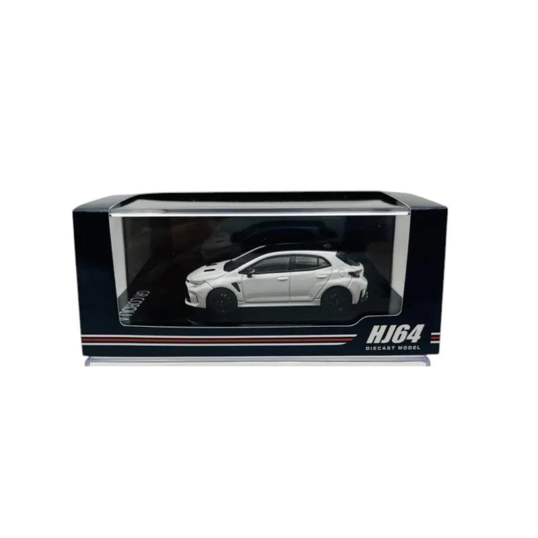 Hobby Japan 1:64 HJ64 TOYOTA GR COROLLA RZ Precious Super White Diecast Car Model HJ641067W - Jaiman Toys