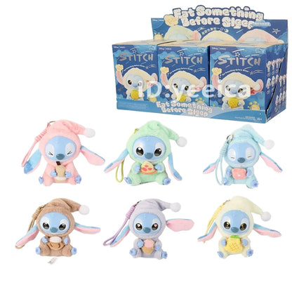 Miniso Disney Stitch Eat Something Before Sleep Series – 1 Piece Confirmed Blind Box Vinyl Figure - Jaiman Toys