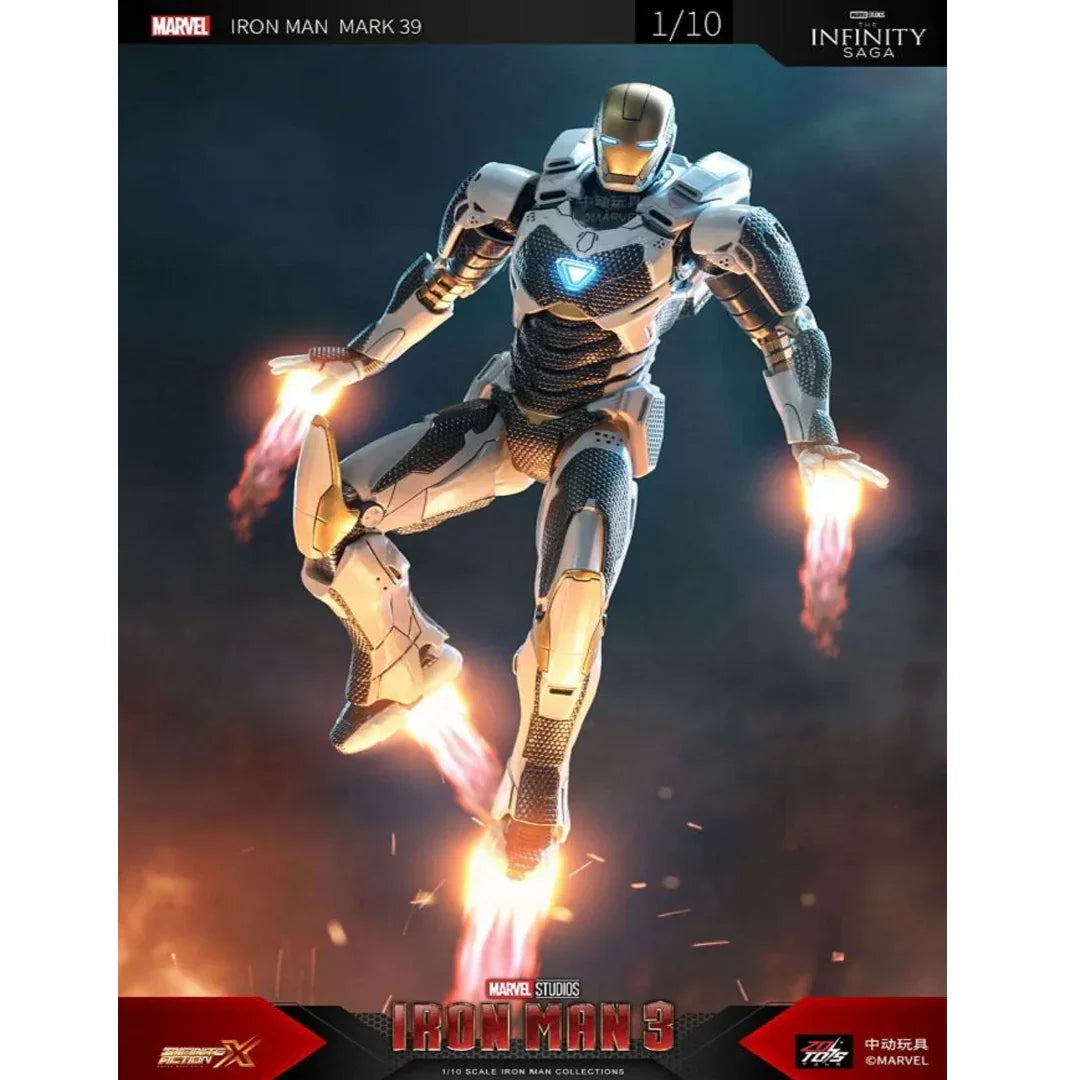 ZD Toys 1/10 Iron Man Mark XXXIX (Mark 39 Gemini) Action Figure – Marvel Studios Collectible - Jaiman Toys