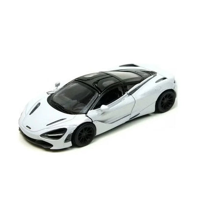 KiNSMART McLaren 720S – 1:36 Scale Die-Cast Model Car – Pullback Toy Car Collectible - White - Jaiman Toys