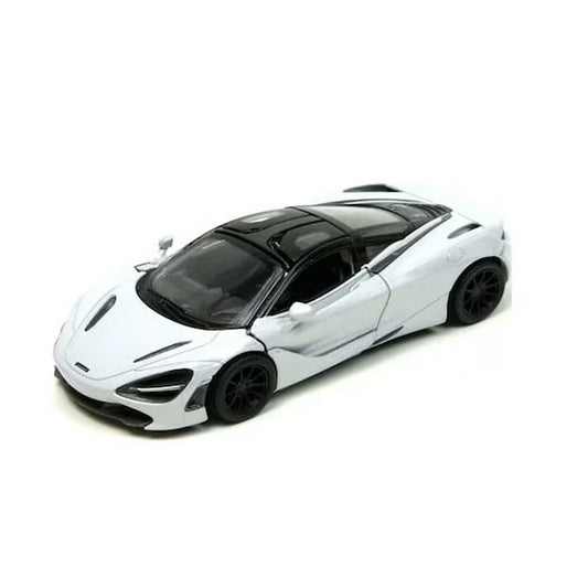KiNSMART McLaren 720S – 1:36 Scale Die-Cast Model Car – Pullback Toy Car Collectible - White - Jaiman Toys