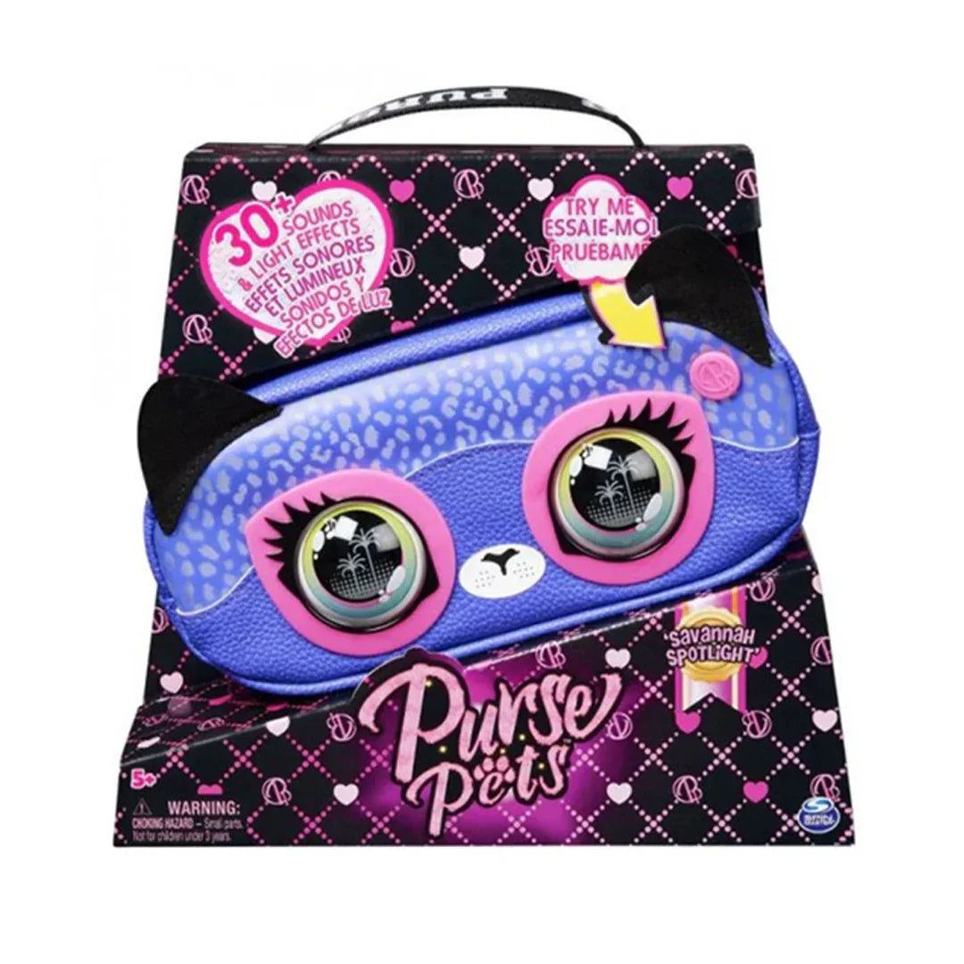 Spin Master Purse Pets – Cheetah Savannah Spotlight Interactive Plush Toy