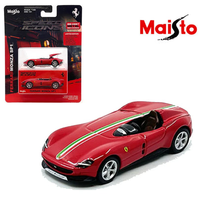 Maisto Ferrari Monza SP1 Red – 1:64 Scale Speed Icons Licensed Die‑Cast Supercar - Jaiman Toys